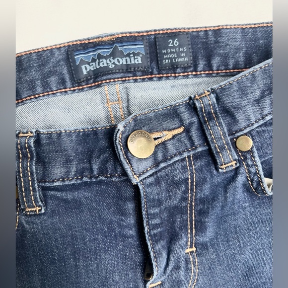 Patagonia Women’s Slim Straight Leg Blue Jeans Size: 2 |Hiking, Outdoors Size 26 - Picture 5 of 6